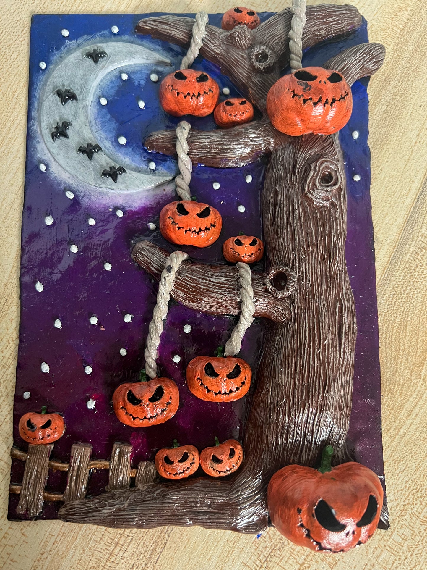 Spooky Halloween Tree Book Cover & Bookmark Bundle with Mystery Charm