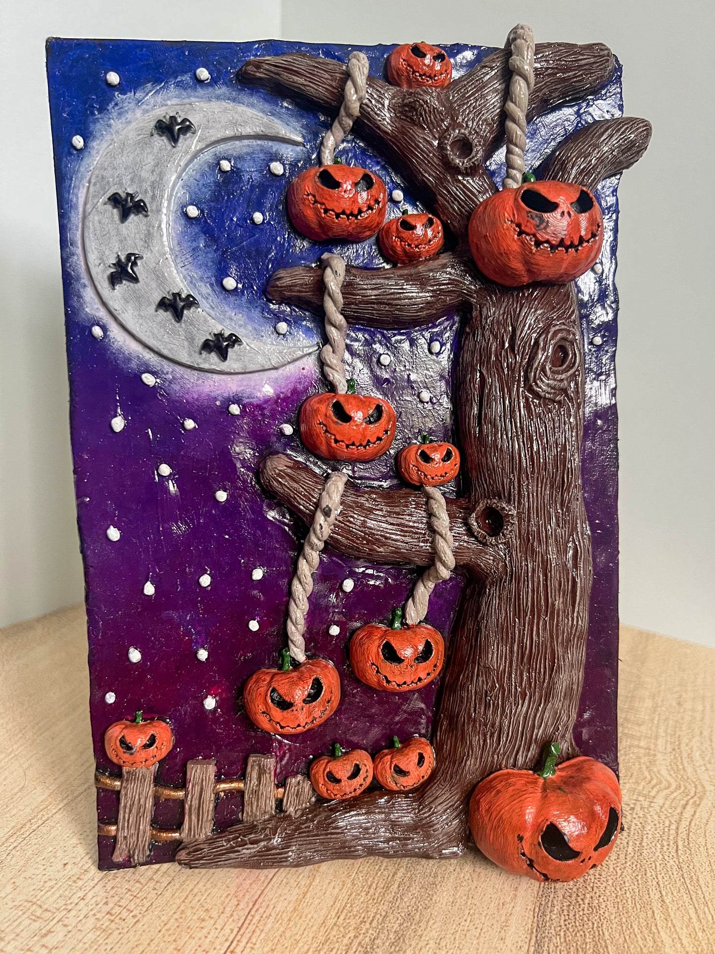 Spooky Halloween Tree Book Cover & Bookmark Bundle with Mystery Charm