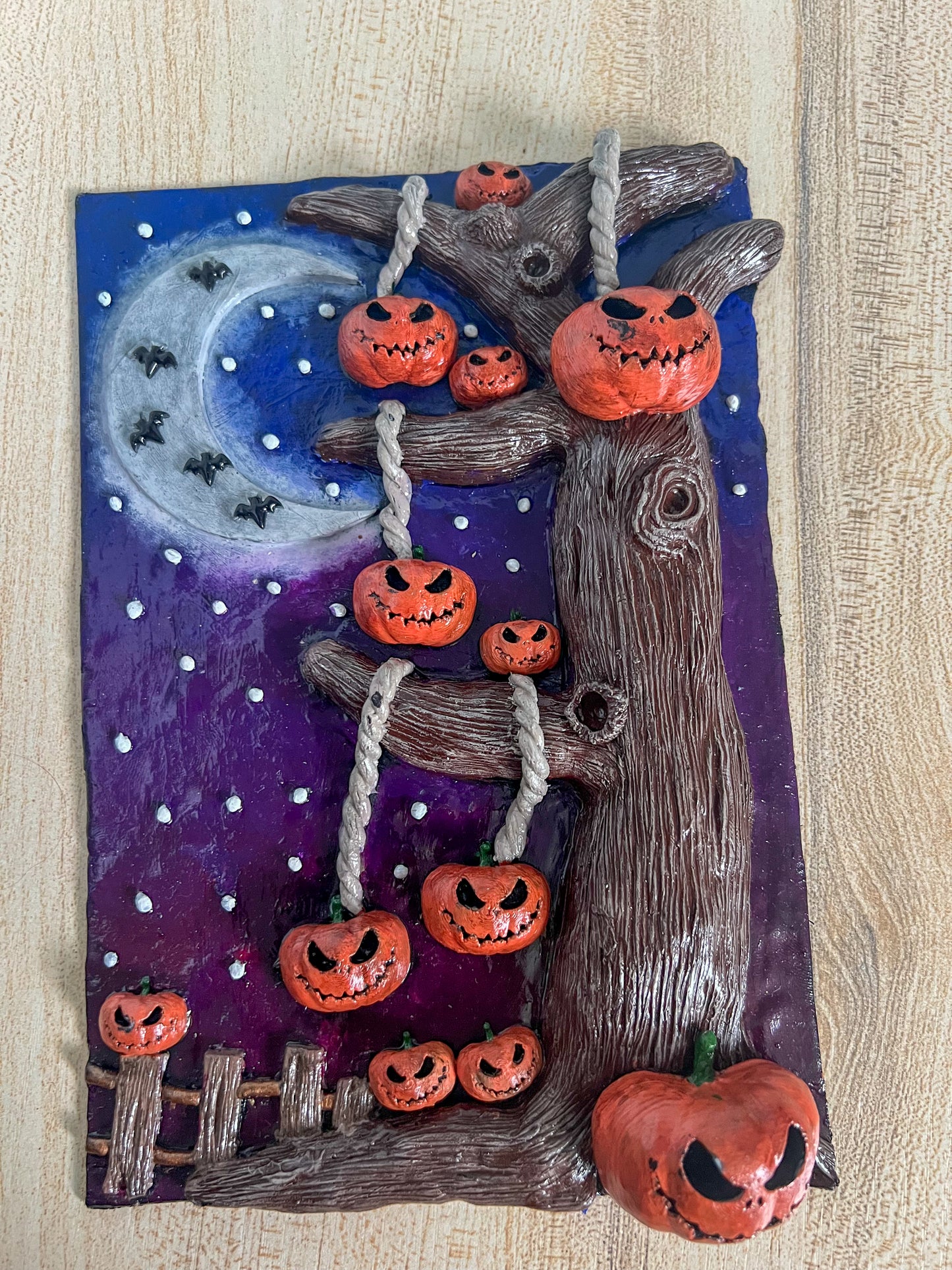 Spooky Halloween Tree Book Cover & Bookmark Bundle with Mystery Charm