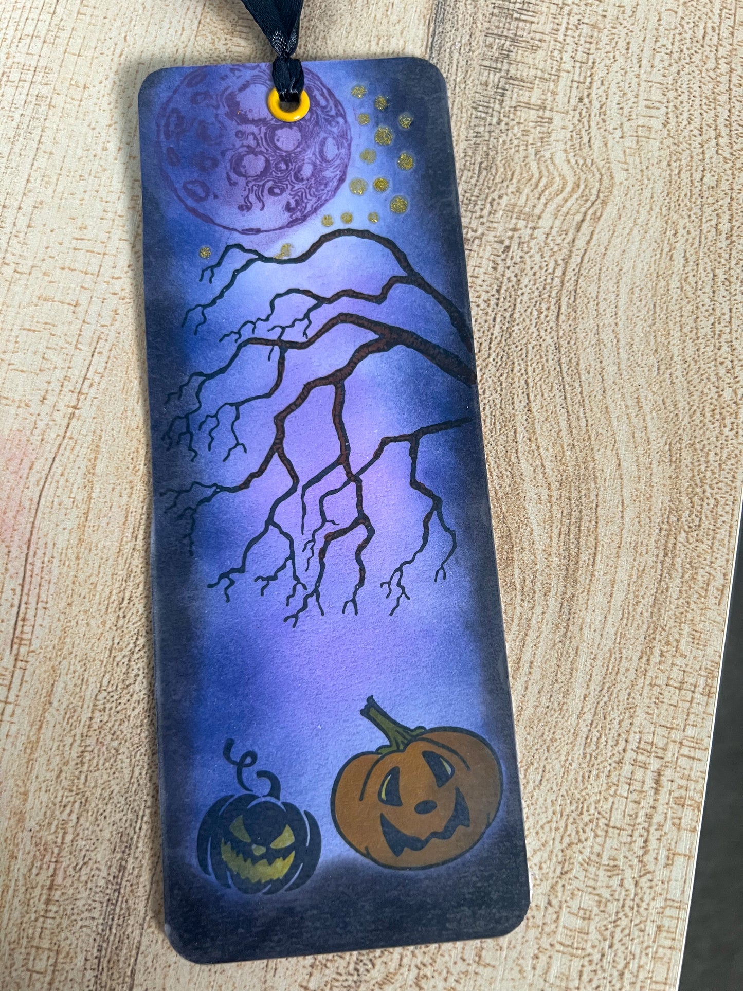 Spooky Halloween Tree Book Cover & Bookmark Bundle with Mystery Charm