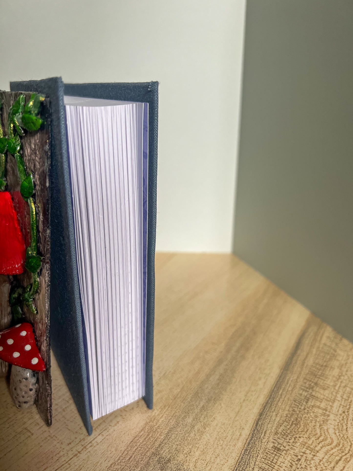 Enchanted Mushroom Forest Book Cover & Dot Grid Journal Bundle with Mystery Charm