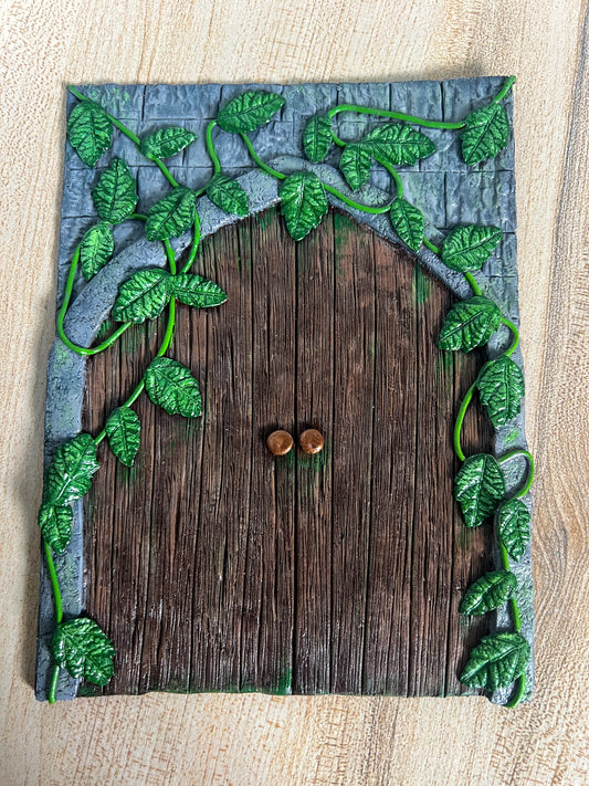 Enchanted Forest Door Book Cover & Bookmark Bundle with Mystery Charm