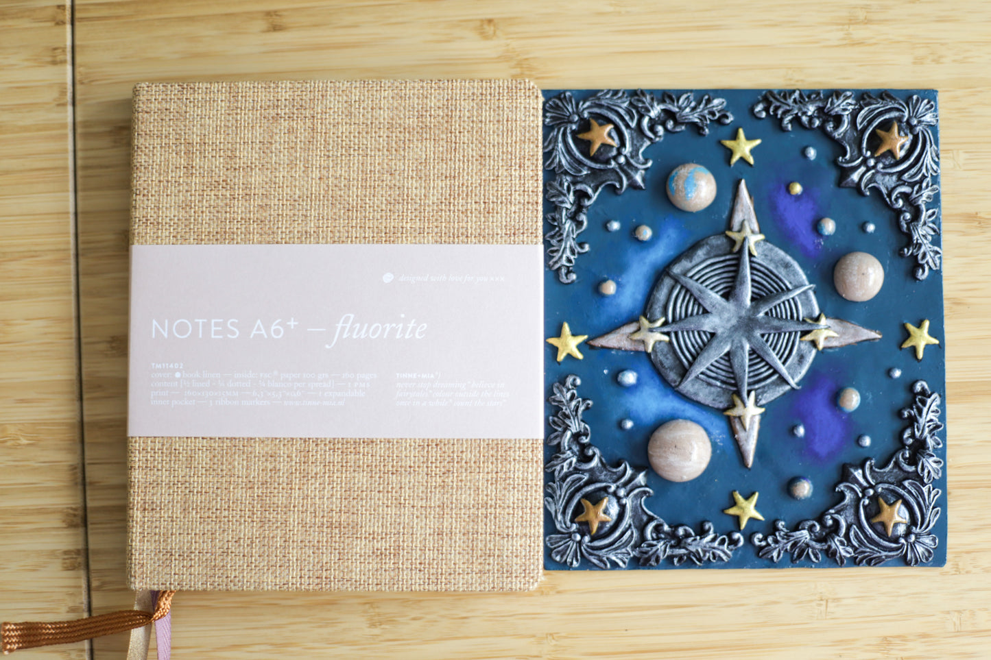 Celestial Compass Journal A6 Bundle | Navy Blue Astronomy Gift